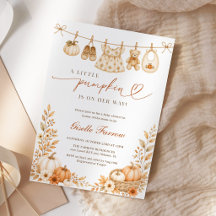 Kleines Kürbismädchen Herbst-Baby-Party