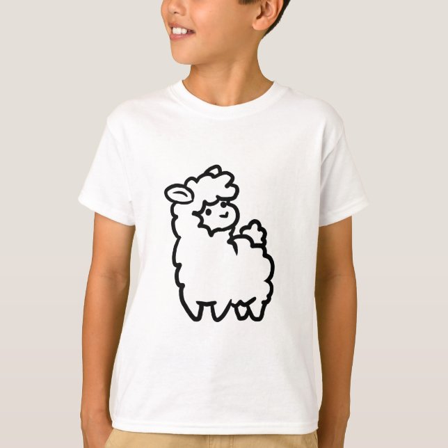 Kleines Lama T-Shirt (Vorderseite)