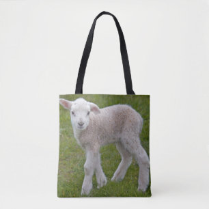Kleines Lamm auf der gesamten Drucktasche Tasche