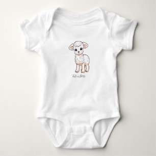 Kleines Lamm Baby-Body Baby Strampler