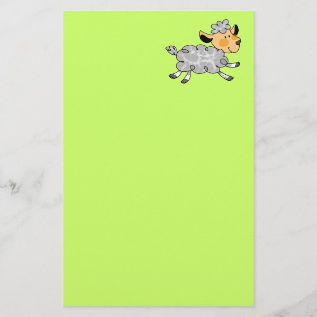 Kleines Lamm Briefpapier (Vorderseite)