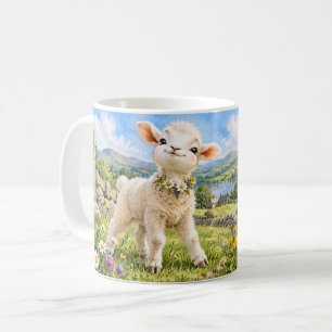Kleines Lamm Große Persönlichkeit Lustiger Becher Kaffeetasse