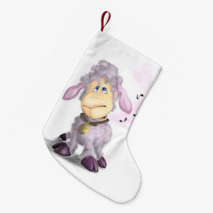 Kleines Lamm mit Bell Weihnachts-Strumpf Kleiner Weihnachtsstrumpf