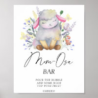 Kleines Lamm - Mon-osa-Bar-Poster