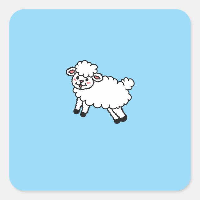 Kleines Lamm Sticker (Vorderseite)