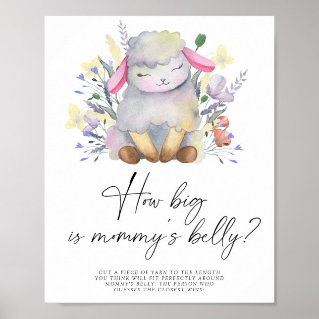 Kleines Lamm - wie groß ist das Bauchspiel der Mam Poster (Vorne)