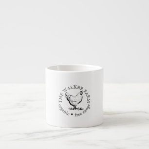 Kleines landwirtschaftliches Betrieb Promotionslog Espressotasse