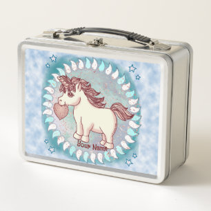 Kleines Liebes Einhorn Metall Brotdose