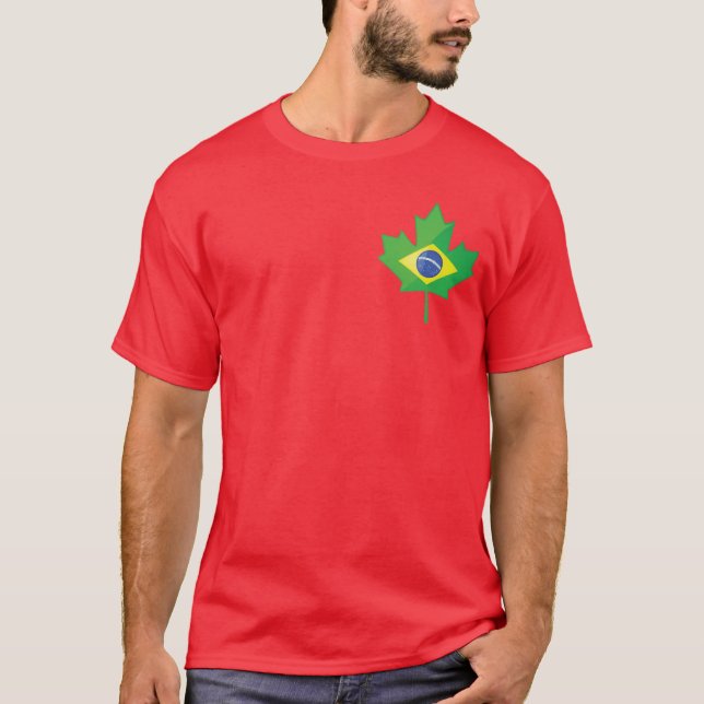 Kleines Logo Brasiliens Kanada T-Shirt (Vorderseite)