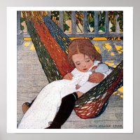 Kleines Mädchen auf der Hängematte, Jessie Willcox