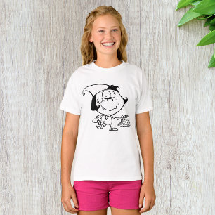 Kleines Mädchen, das auf einem picknicken Girls-T T-Shirt