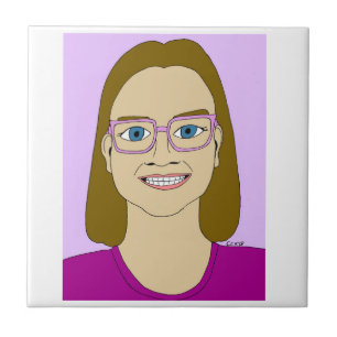 kleines Mädchen Fliese