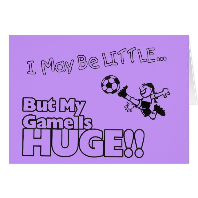 Kleines Mädchen FUSSBALL (Vorderseite (Horizontal))