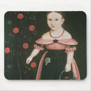 Kleines Mädchen im Lavendel, c.1840 Mousepad