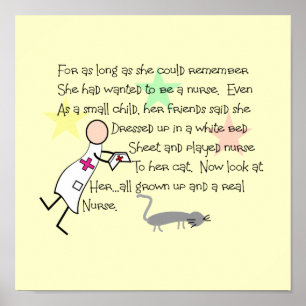 "Kleines Mädchen-Krankenschwester-" Poster