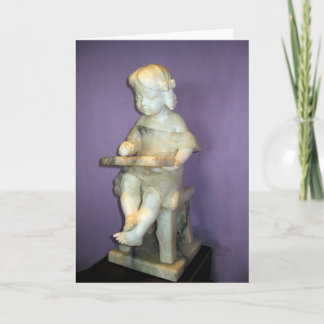 Kleines Mädchen-Lesung Dankeskarte