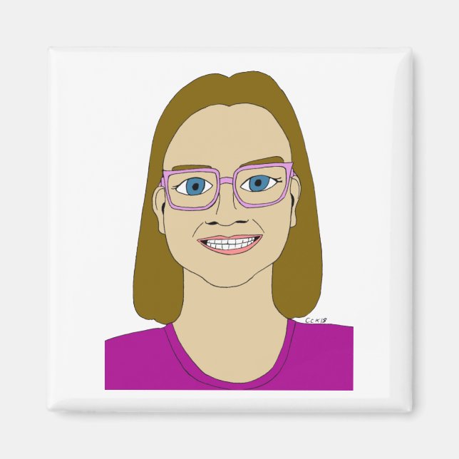 kleines Mädchen Magnet (Vorne)