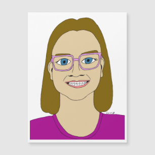 kleines Mädchen Magnetkarte