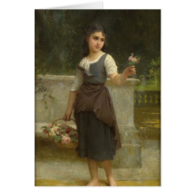 Kleines Mädchen mit Blumen (Vorne)