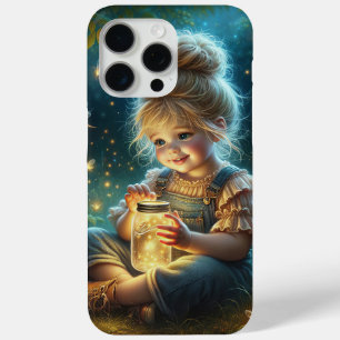 Kleines Mädchen mit Jar of Fireflies Case-Mate iPhone Hülle