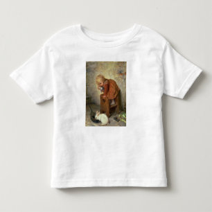 Kleines Mädchen mit Kaninchen Kleinkind T-shirt