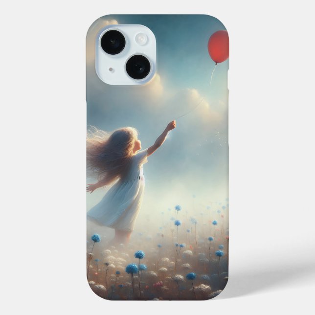 Kleines Mädchen mit rotem Ballon Case-Mate iPhone Hülle (Rückseite)