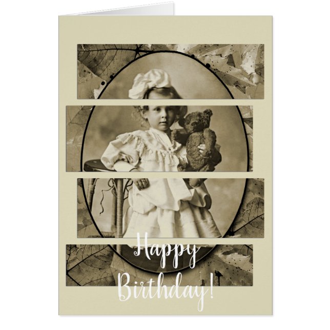 KLEINES MÄDCHEN MIT TEDDY BEAR DOLL 1900ER (Vorne)