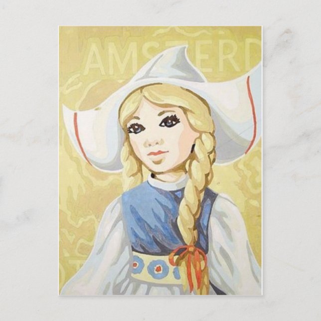 kleines Mädchen Postkarte (Vorderseite)