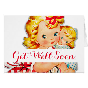 Kleines Mädchen Retro Vintage Puppenkind