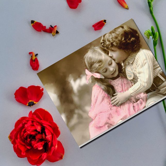 Kleines Mädchen und Junge Postkarte (Von Creator hochgeladen)