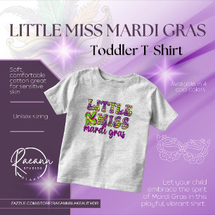 Kleines Mardi Gras Fräulein Jersey T-Shirt für Kle