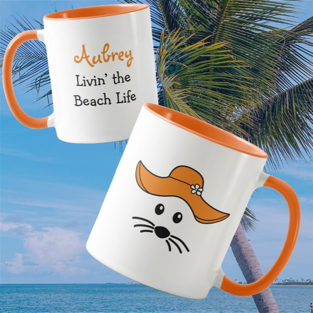 Kleines Maus-Strandmädchen Tasse (Von Creator hochgeladen)