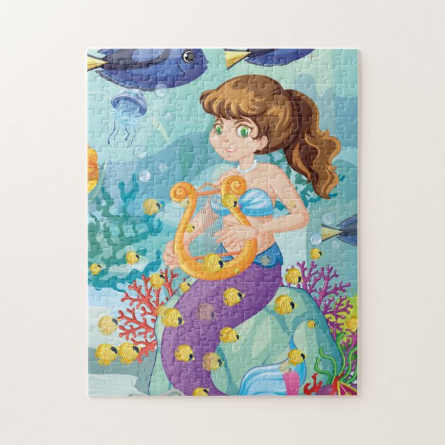 Kleines Meerjungfraupuzzle (Vertikal)