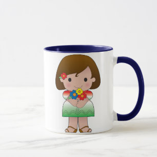 Kleines mexikanisches Mädchen Tasse