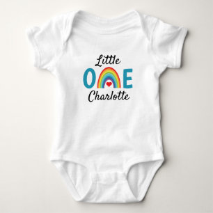 Kleines mit Regenbogen und Herz Baby Strampler