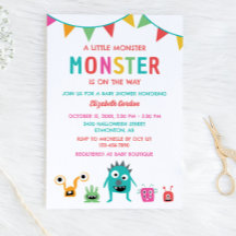 Kleines Monster auf dem Weg Baby Dusche Halloween