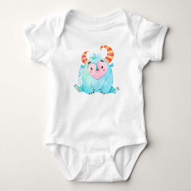 Kleines Monster Baby Strampler (Vorderseite)