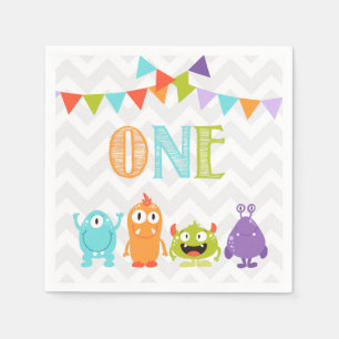 Kleines Monster erster Serviette