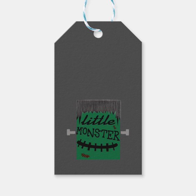 kleines Monster Frankenstein Geschenkanhänger (Vorderseite)