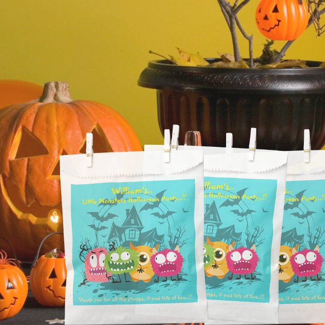 Kleines Monster-Halloween-Party Geschenktütchen (Little Monsters Halloween Party Favor Bag)