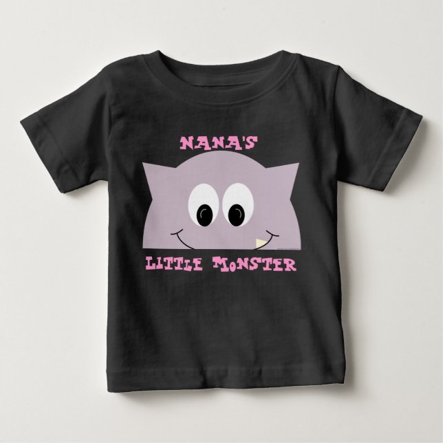 Kleines Monster in Lilac Baby T-shirt (Vorderseite)
