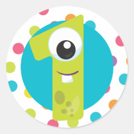 Kleines Monster ONE Aufkleber