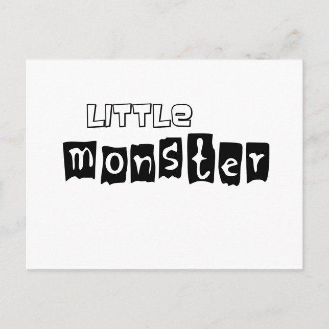 Kleines Monster Postkarte (Vorderseite)