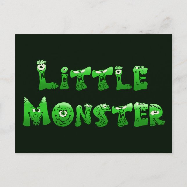 Kleines Monster Postkarte (Vorderseite)