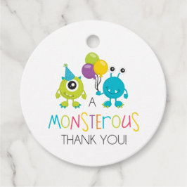 Kleines Monster Vielen Dank Tag Geschenkanhänger