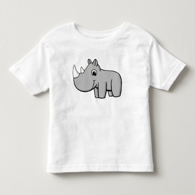 Kleines Nashorn Kleinkind T-shirt (Vorderseite)