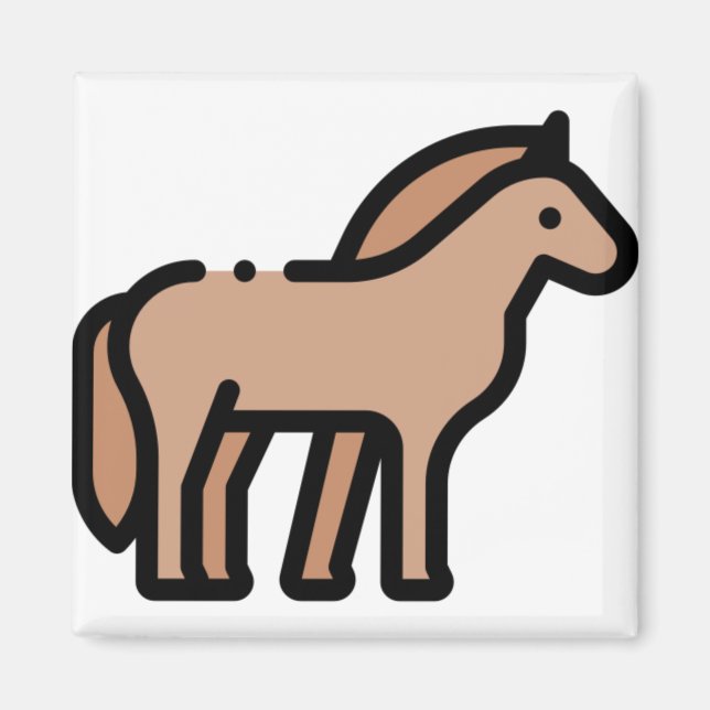 Kleines Pferd Magnet (Vorne)