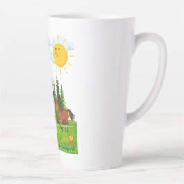 Kleines Pferdedesign für Kinder Milchtasse