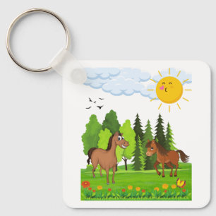 Kleines Pferdedesign für Kinder Schlüsselanhänger