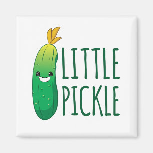 Kleines Pickle Niedlich Grünes Pickle mit Sonnenb Magnet